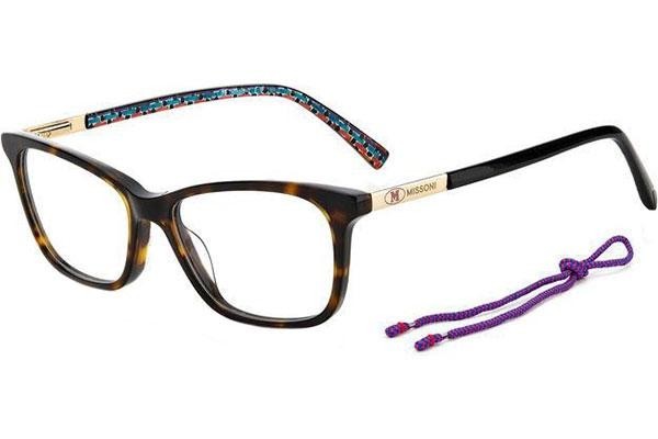 Glasses M Missoni MMI0053 05L Quadratisch Havanna