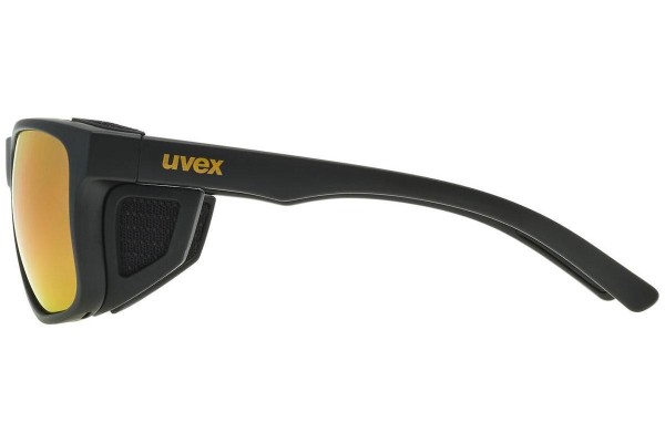 Sunglasses uvex sportstyle 312 Black Mat / Gold S3 Quadratisch Schwarz