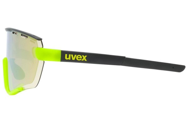 Sonnenbrille uvex sportstyle 236 set Black / Yellow Mat S2,S0 Monoscheibe | Shield Schwarz