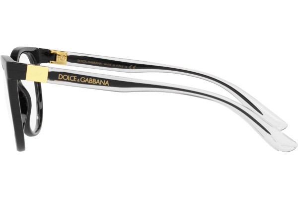 Glasses Dolce & Gabbana DG5084 501 Cat Eye Schwarz