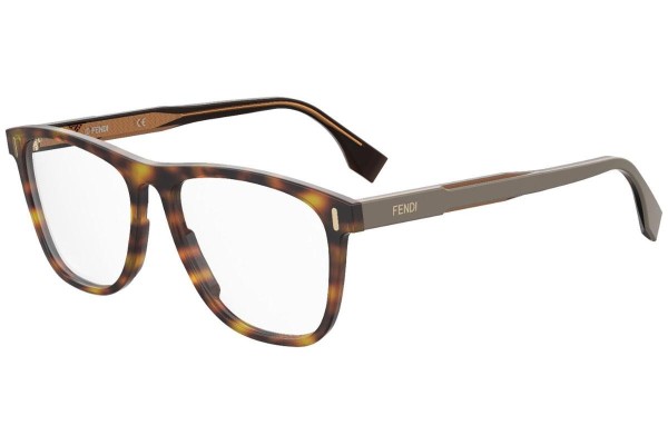 Glasses Fendi FFM0087 9N4 Quadratisch Havanna