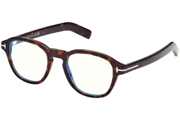 Glasses Tom Ford FT5821-B 052 Rund Havanna