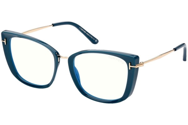 Glasses Tom Ford FT5816-B 089 Cat Eye Blau