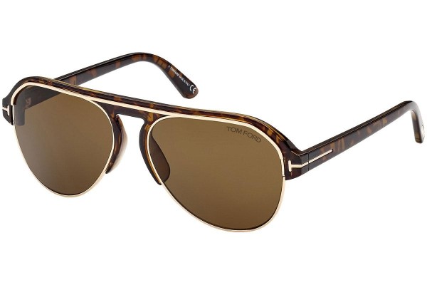 Sonnenbrille Tom Ford FT0929 52J Pilot Havanna