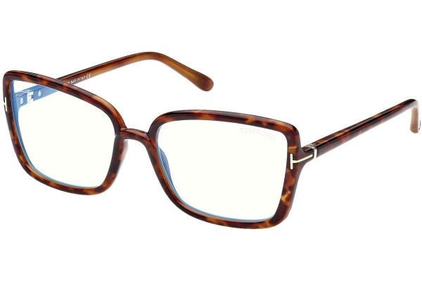 Glasses Tom Ford FT5813-B 055 Cat Eye Havanna