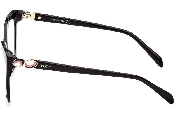 Glasses Emilio Pucci EP5195 001 Quadratisch Schwarz