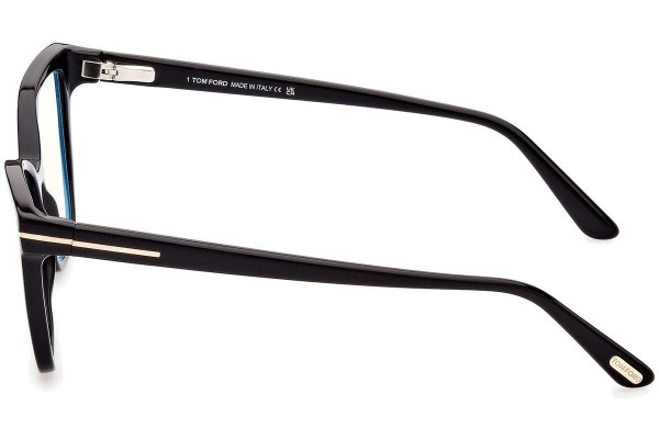 Glasses Tom Ford FT5812-B 001 Cat Eye Schwarz