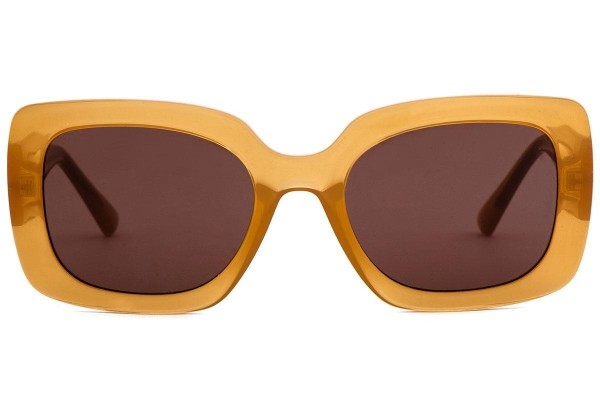 Sonnenbrille OiO by eyerim Maia Crystal Caramel Groß Braun