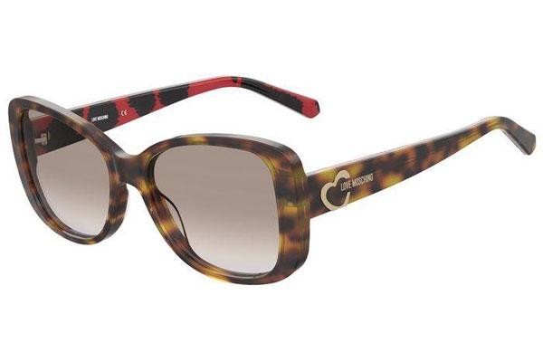 Sonnenbrille Love Moschino MOL054/S GCR/HA Cat Eye Havanna