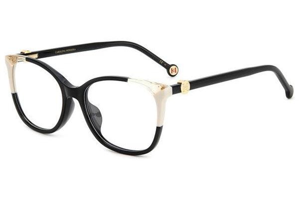 Glasses Carolina Herrera HER0113/G 9HT Rund Schwarz