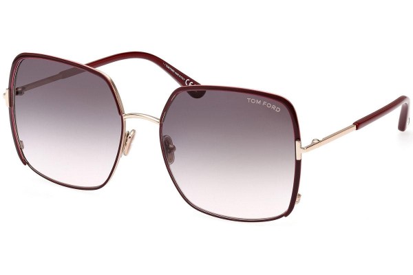 Sonnenbrille Tom Ford FT1006 69W Cat Eye Rot