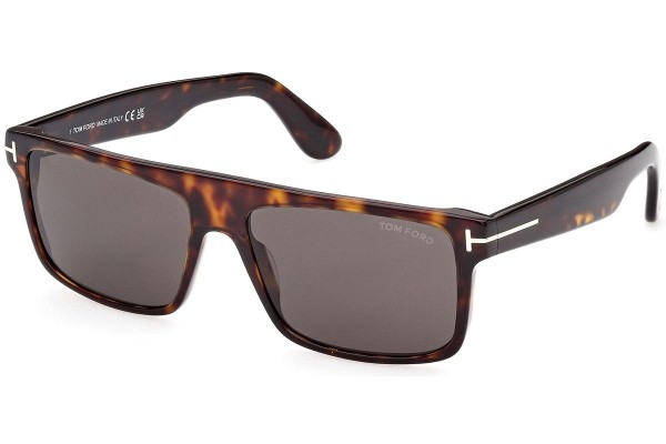 Sonnenbrille Tom Ford FT0999 52A Rechteck Havanna