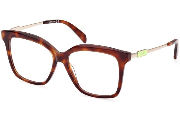 Glasses Emilio Pucci EP5212 053 Quadratisch Havanna