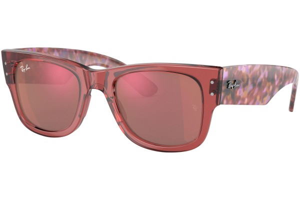 Sonnenbrille Ray-Ban Mega Wayfarer RB0840S 66372K Quadratisch Rosa