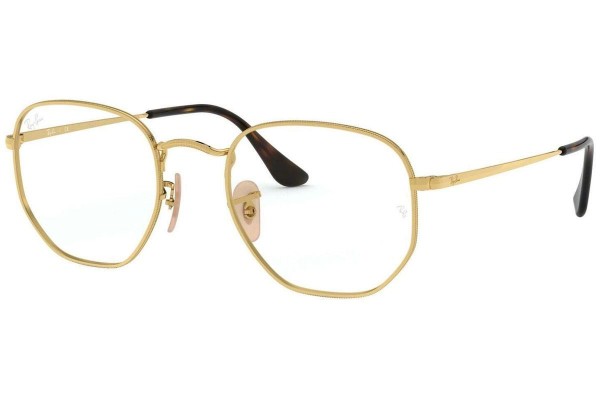 Brillen Ray-Ban Hexagonal RX6448 2500 Quadratisch Gold