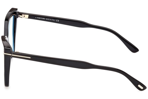 Glasses Tom Ford FT5844-B 005 Cat Eye Schwarz