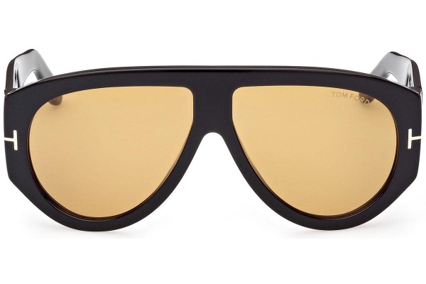 Sonnenbrille Tom Ford Bronson FT1044 01E Pilot Schwarz