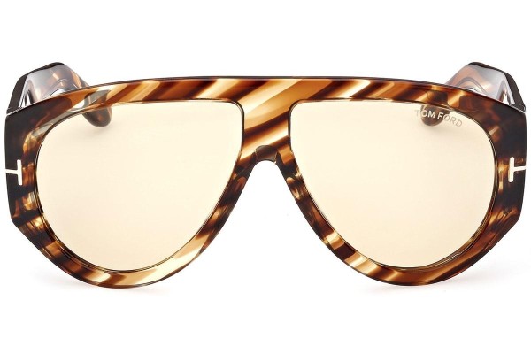 Sonnenbrille Tom Ford Bronson FT1044 56E Pilot Havanna