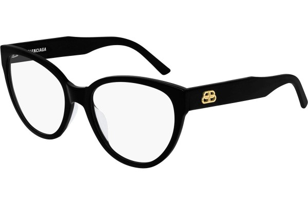 Glasses Balenciaga BB0064O 001 Cat Eye Schwarz