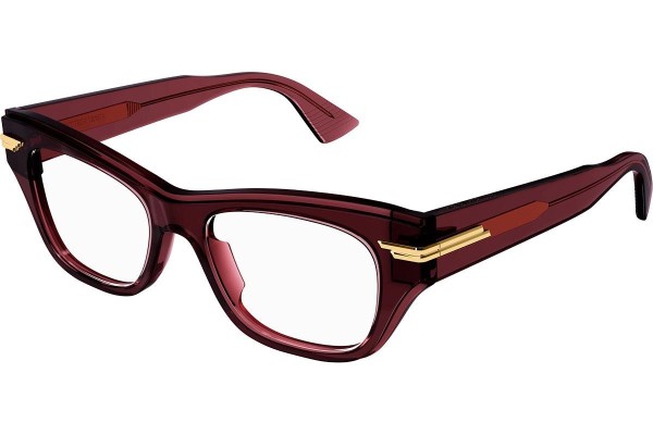 Glasses Bottega Veneta BV1152O 003 Cat Eye Rot