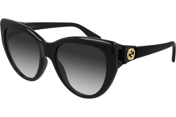 Sonnenbrille Gucci GG0877S 001 Cat Eye Schwarz