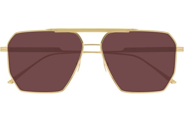 Sunglasses Bottega Veneta BV1012S 005 Pilot Gold