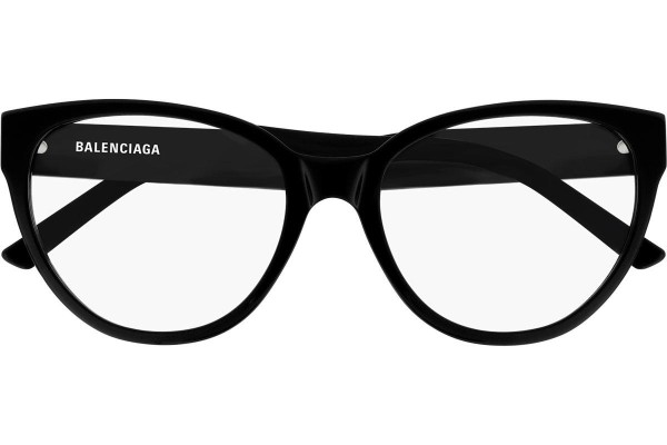 Glasses Balenciaga BB0064O 001 Cat Eye Schwarz