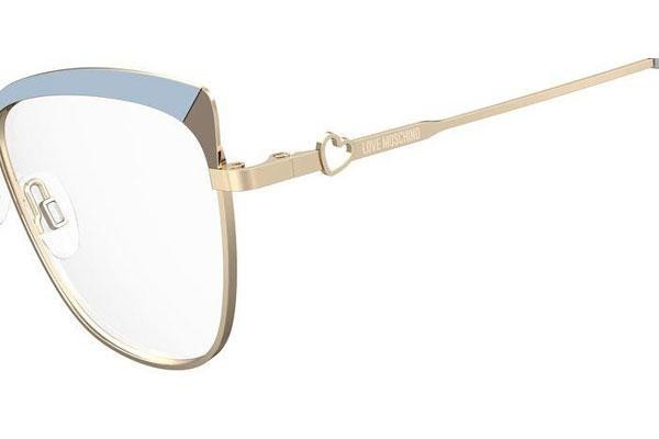 Glasses Love Moschino MOL602 9DU Cat Eye Gold