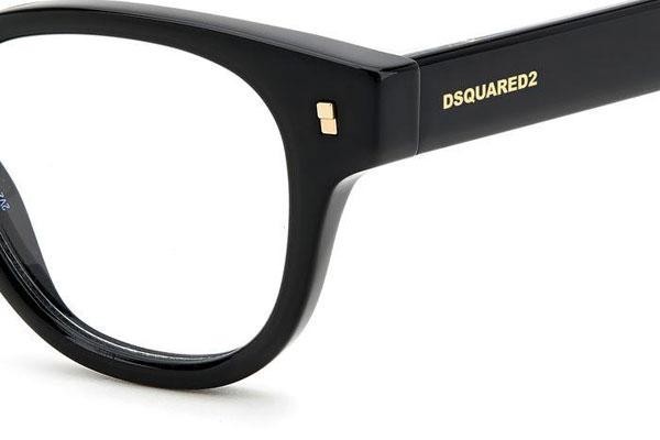 Brillen Dsquared2 D20057 807 Rund Schwarz