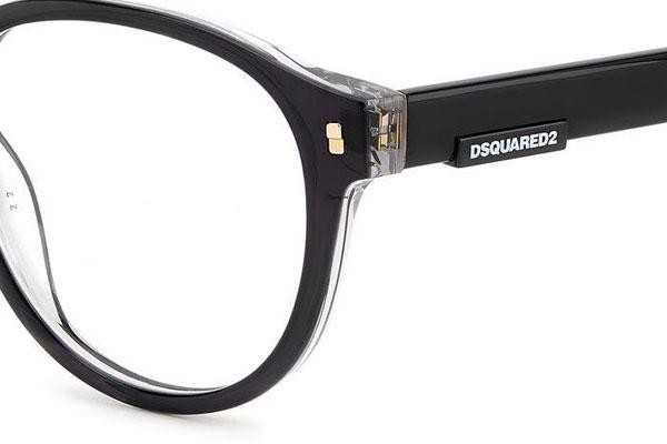 Glasses Dsquared2 D20049 7C5 Rund Schwarz