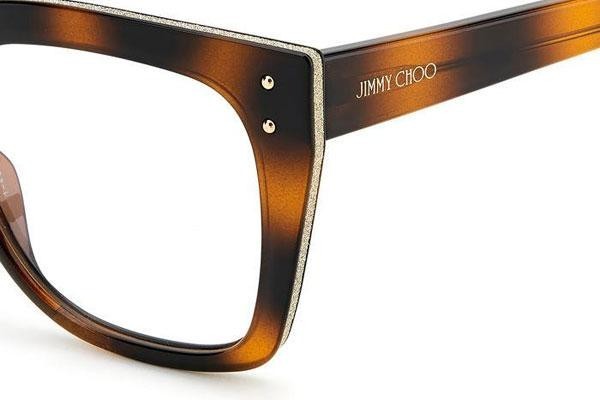 Glasses Jimmy Choo JC329 086 Quadratisch Havanna