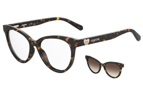 Brillen Love Moschino MOL051/CS 086/HA Cat Eye Havanna