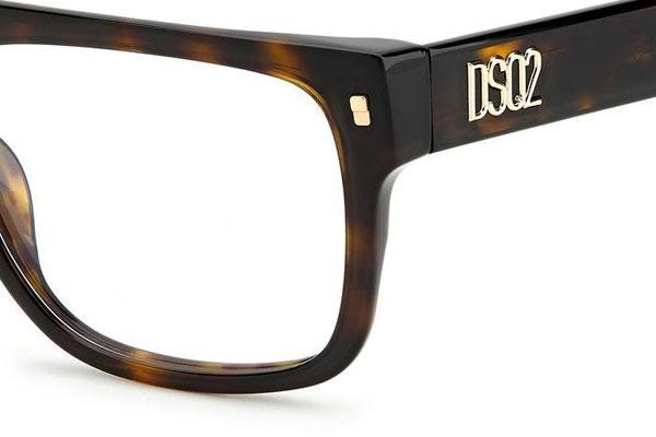 Brillen Dsquared2 D20036 086 Flat Top Havanna