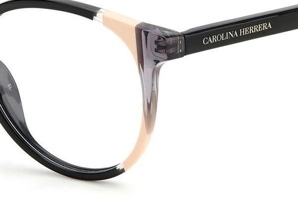 Brillen Carolina Herrera CH0067 KDX Rund Schwarz