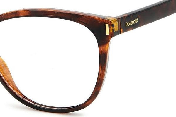 Glasses Polaroid PLDD463 086 Cat Eye Havanna