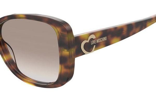 Sonnenbrille Love Moschino MOL054/S GCR/HA Cat Eye Havanna