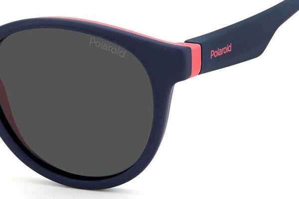 Sunglasses Polaroid Junior PLD8048/S BR0/M9 Polarized Rund Blau