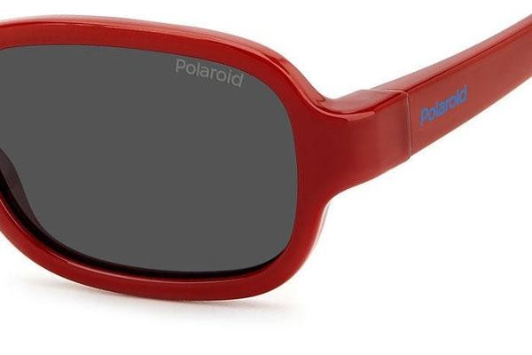 Sonnenbrille Polaroid Junior PLDK003/S C9A/M9 Polarized Oval Rot