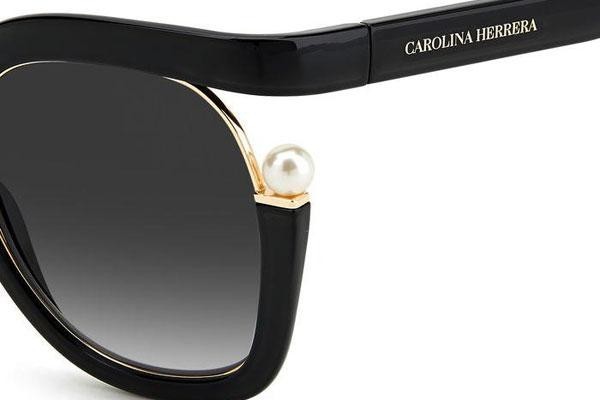 Sonnenbrille Carolina Herrera CH0003/S 807/9O Rund Schwarz