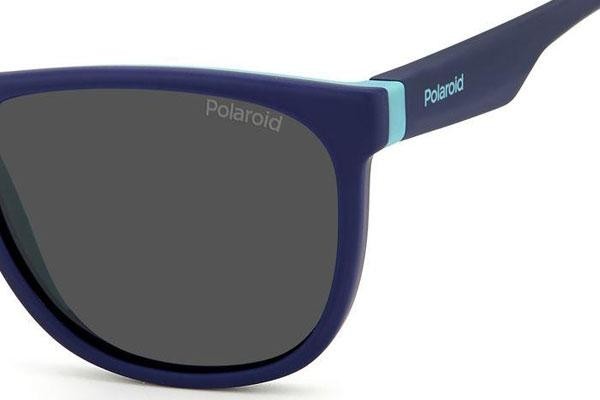 Sunglasses Polaroid Junior PLD8049/S ZX9/M9 Polarized Quadratisch Blau