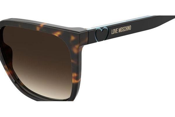 Sonnenbrille Love Moschino MOL044/S 086/HA Quadratisch Havanna