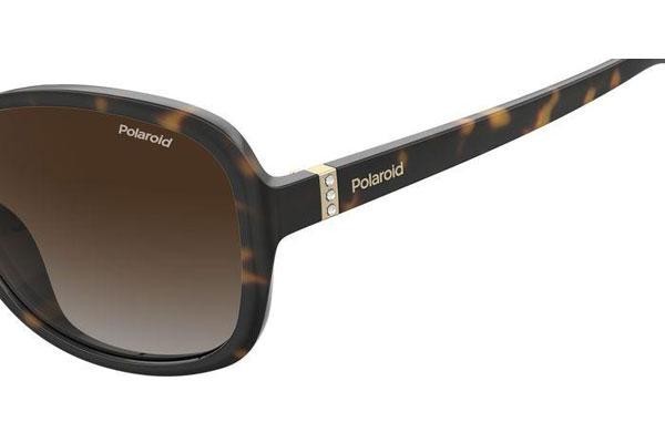 Sonnenbrille Polaroid PLD4098/S 086/LA Polarized Rund Havanna