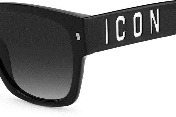 Sonnenbrille Dsquared2 ICON0004/S 80S/9O Quadratisch Schwarz