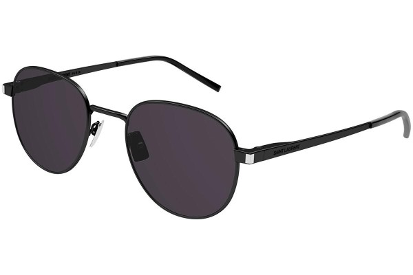 Sunglasses Saint Laurent SL555 001 Rund Schwarz