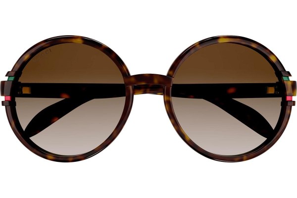 Sonnenbrille Gucci GG1067S 002 Rund Havanna