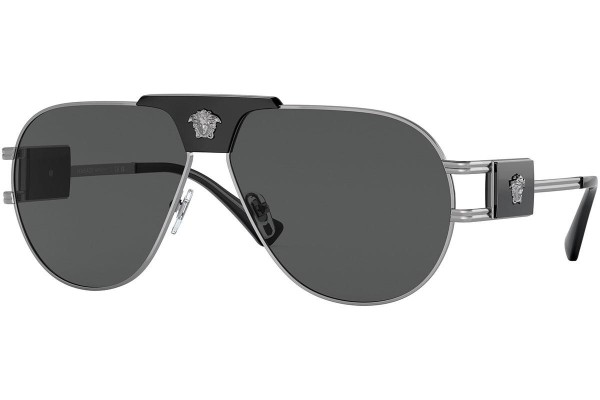 Sonnenbrille Versace Special Project Aviator VE2252 100187 Pilot Silber