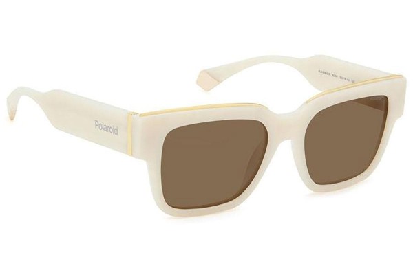 Sonnenbrille Polaroid PLD6198/S/X SZJ/SP Polarized Quadratisch Weiß