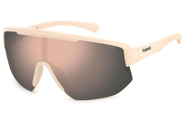 Sonnenbrille Polaroid PLD7047/S Z1P/JQ Polarized Monoscheibe | Shield Weiß