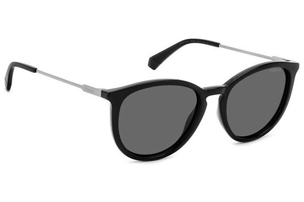 Sonnenbrille Polaroid PLD4143/S/X 807/M9 Polarized Rund Schwarz