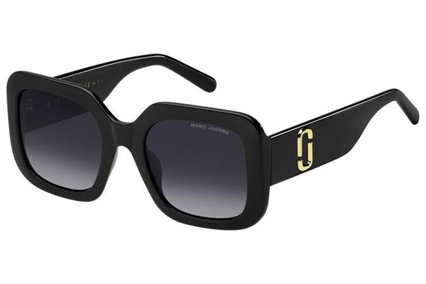 Sonnenbrille Marc Jacobs MARC647/S 08A/WJ Polarized Quadratisch Schwarz